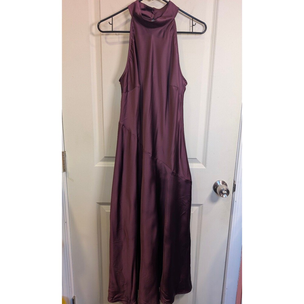 Women's A New Day Midi A-Line Sleeveless Dress Wine Red Medium - Picture 3 of 10